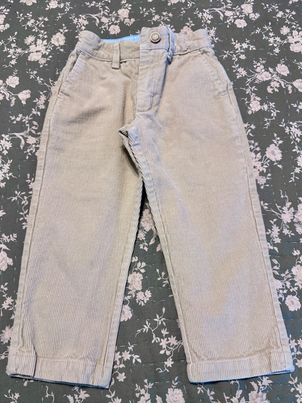 Little English Boys' Corduroy Pants in Light Tan